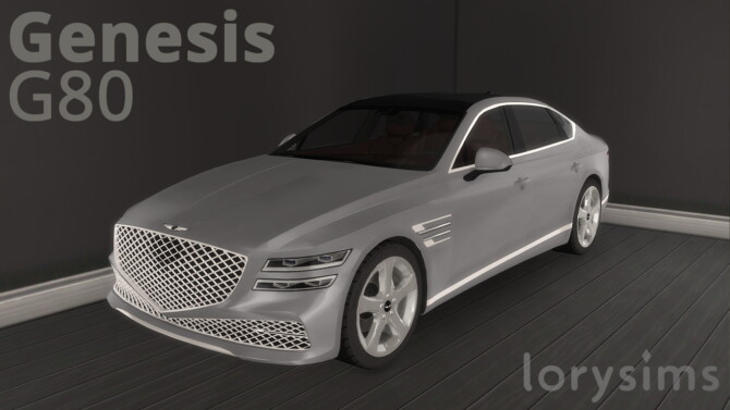 Sims 4 2021 Genesis G80 at LorySims