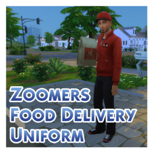 Zoomers Food Delivery Uniform by Menaceman44 at Mod The Sims 4