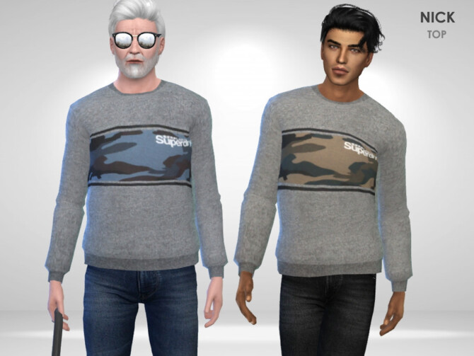 Sims 4 Nick Top by Puresim at TSR