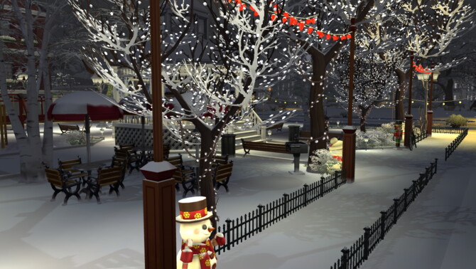 Sims 4 Winter park at Mrs.MilkiSims
