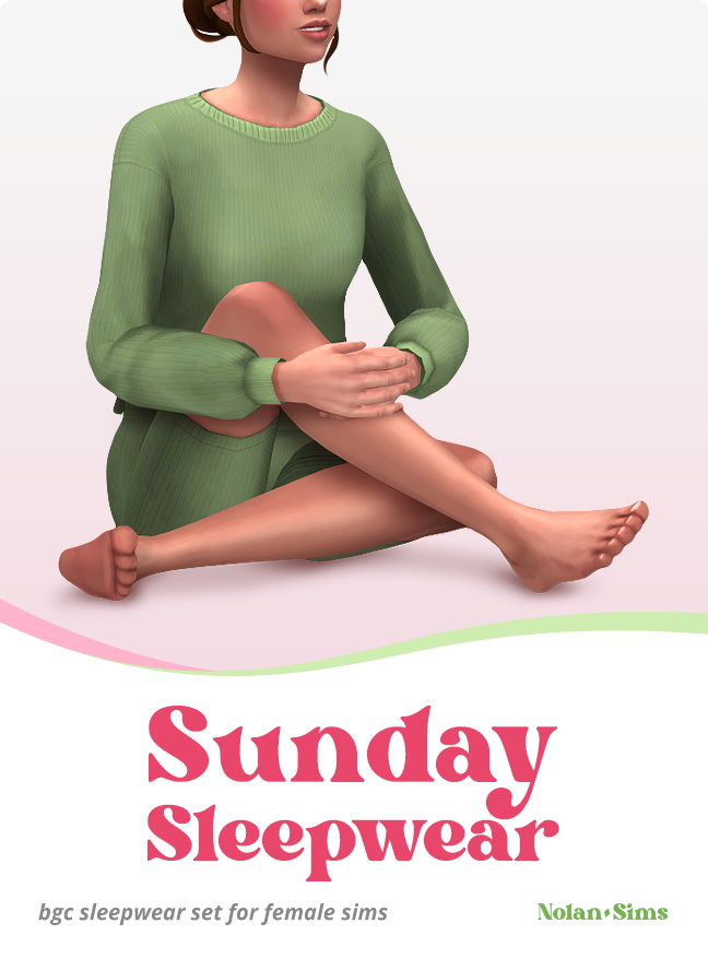 Sims 4 Sunday Sleepwear at Nolan Sims