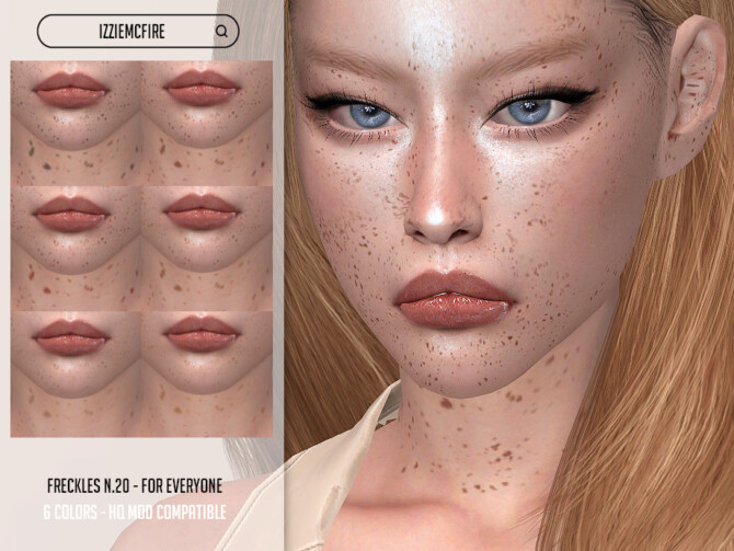 Sims 4 IMF Freckles N.20 by IzzieMcFire at TSR