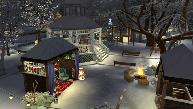 Sims 4 Winter park at Mrs.MilkiSims