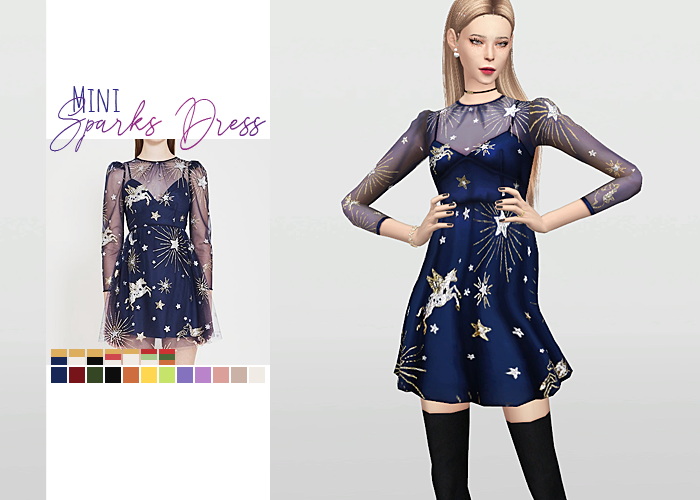 Mini Sparks Dress At Waekey Sims 4 Updates