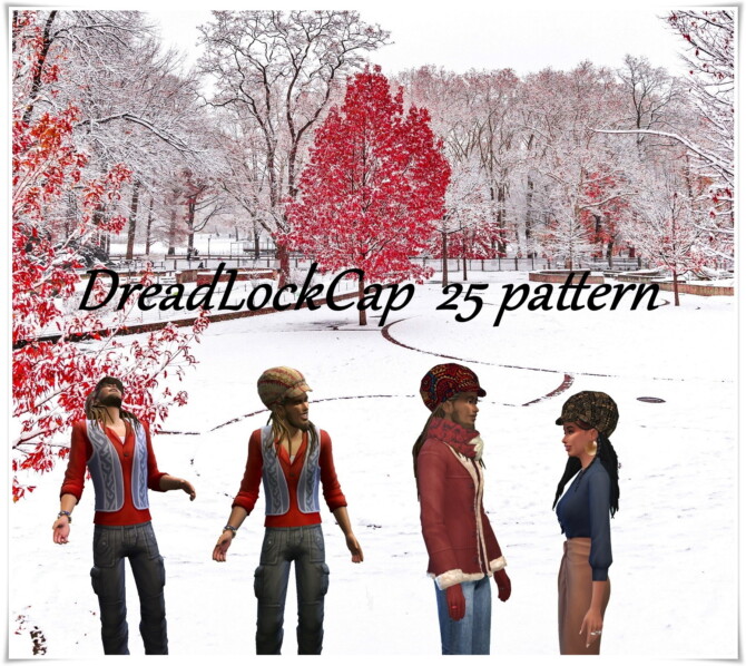 Sims 4 DreadLock Cap at Birksches Sims Blog
