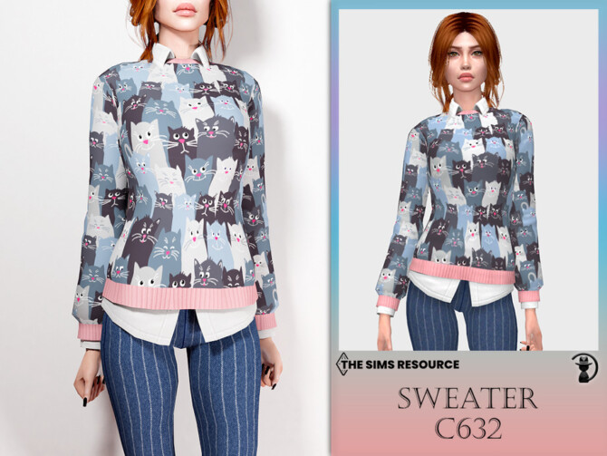 Sims 4 Sweater C632 by turksimmer at TSR