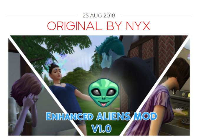 Frankenfix Of Nyxs Enhanced Aliens By Baniduhaine At Mod The Sims 4