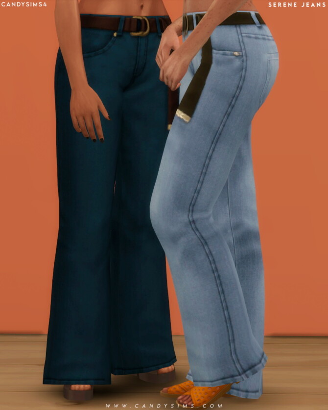 Sims 4 SERENE JEANS at Candy Sims 4