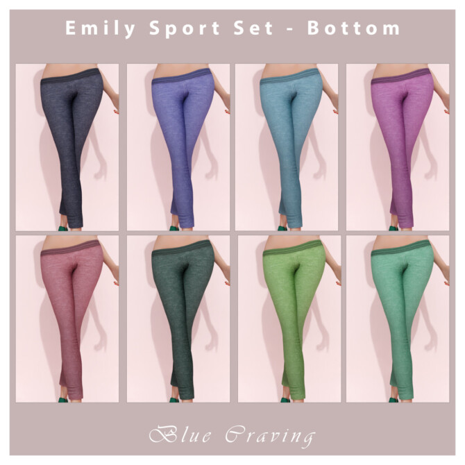 Sims 4 EMILY SPORT LEGGINGS at Blue Craving