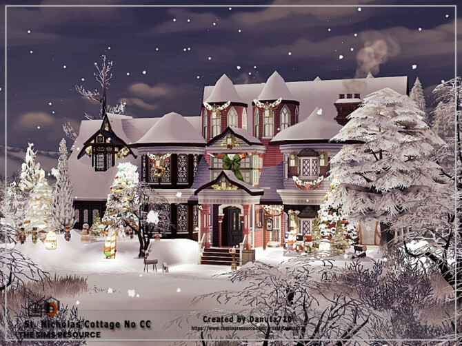 Sims 4 St. Nicholas Cottage  by Danuta720 at TSR