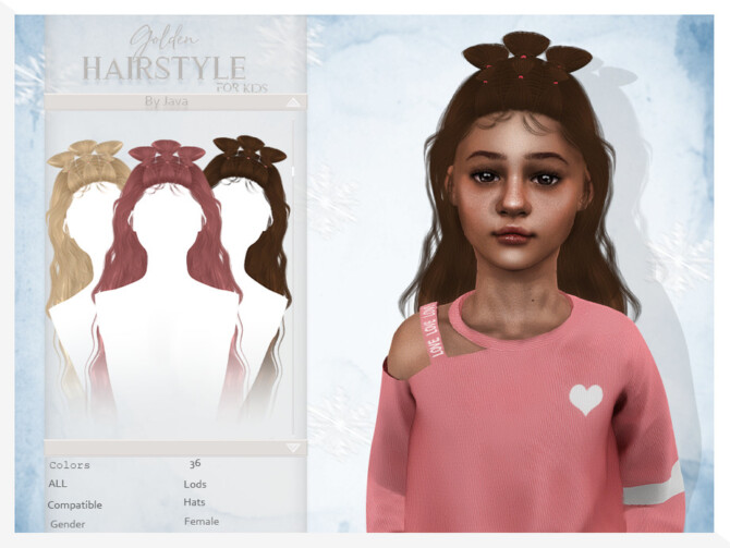 Sims 4 Golden (Child Hairstyle) by JavaSims at TSR