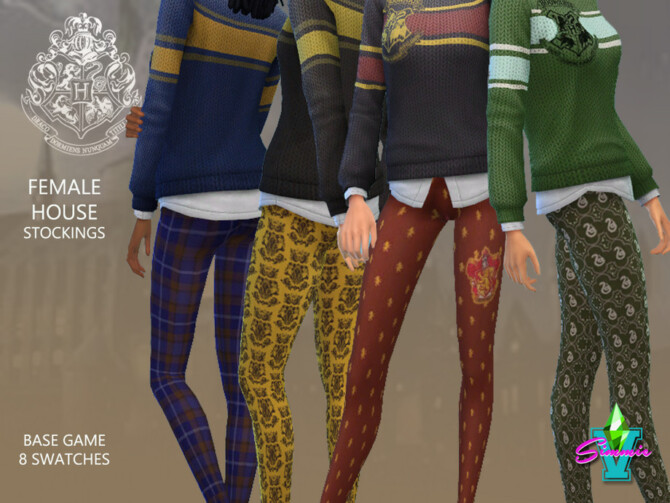 Sims 4 Hogwarts Female Stockings by SimmieV at TSR