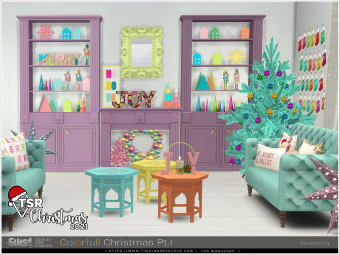 Sims 4 TSR Christmas 2021   Colorfull Christmas Pt. I  by Severinka  at TSR