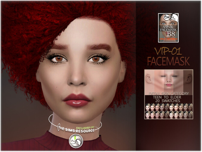 Sims 4 VIP 01 Facemask by BAkalia at TSR