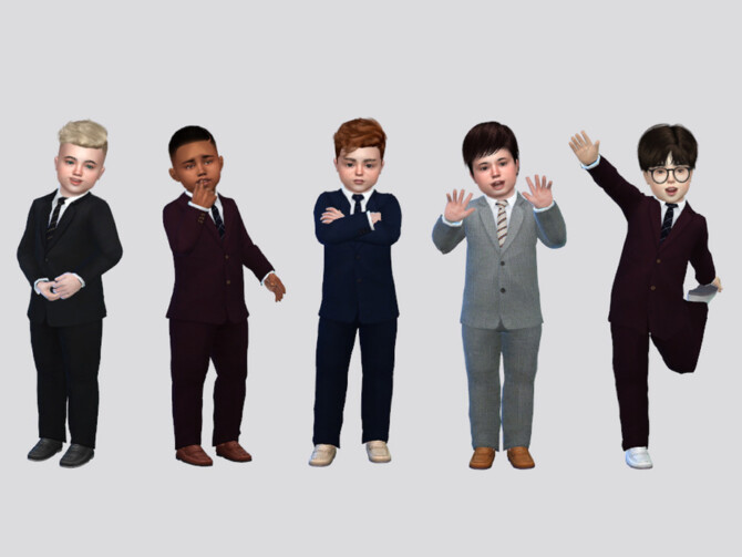 Sims 4 Felipe Formal Suit Toddler by McLayneSims at TSR