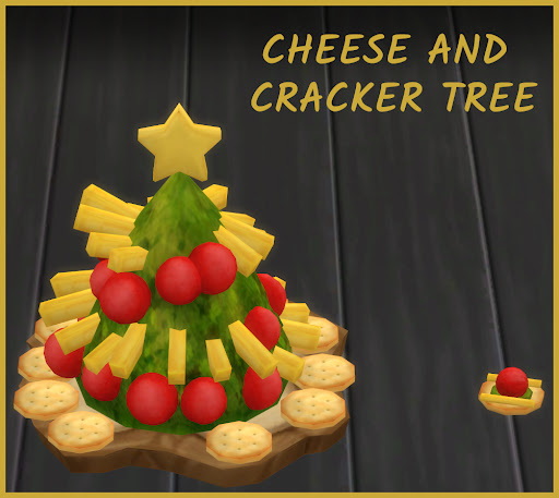Sims 4 CHEESE CRACKER FESTIVE TREE at Icemunmun