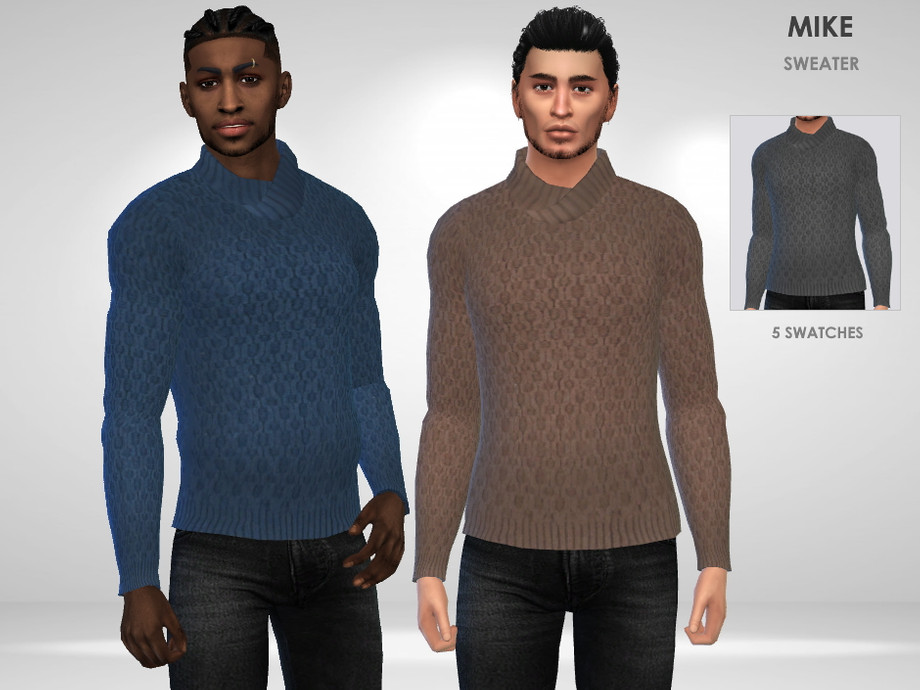 Mike Sweater by Puresim at TSR » Sims 4 Updates