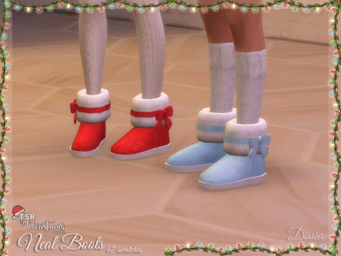 Sims 4 TSR Christmas 2021   Neal Boots by Dissia at TSR