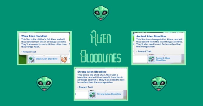 Sims 4 Alien Bloodlines by baniduhaine at Mod The Sims 4