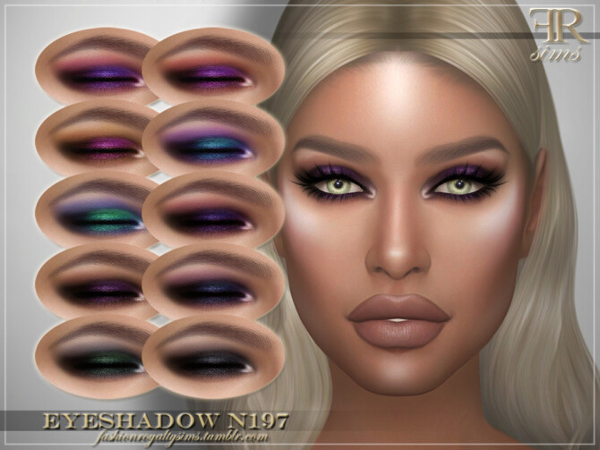 Sims 4 Eyeshadow N197 by FashionRoyaltySims at TSR