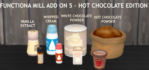 Sims 4 FUNCTIONAL MILL ADD ON 5   HOT CHOCOLATE EDITION at Icemunmun