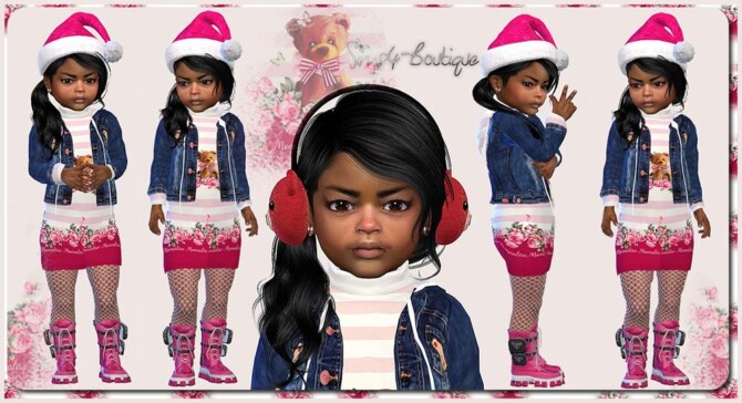 Sims 4 Designer Set for Toddler Girls at Sims4 Boutique