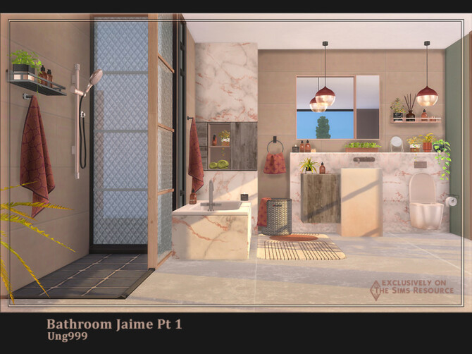 Sims 4 Bathroom Jaime Pt 1 by ung999 at TSR