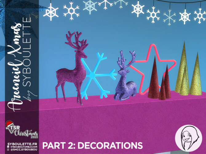 Sims 4 TSR Christmas 2021   Arcenciel Xmas   Part 2: Decorations by Syboubou at TSR