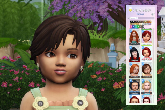 Sims 4 Nadia Hairstyle for Toddlers at My Stuff Origin