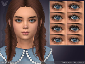 Twiggy 3D Eyelashes For Kids by feyona at TSR