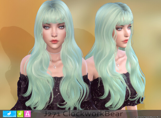 Sims 4 J271 ClockworkBear hair at Newsea Sims 4