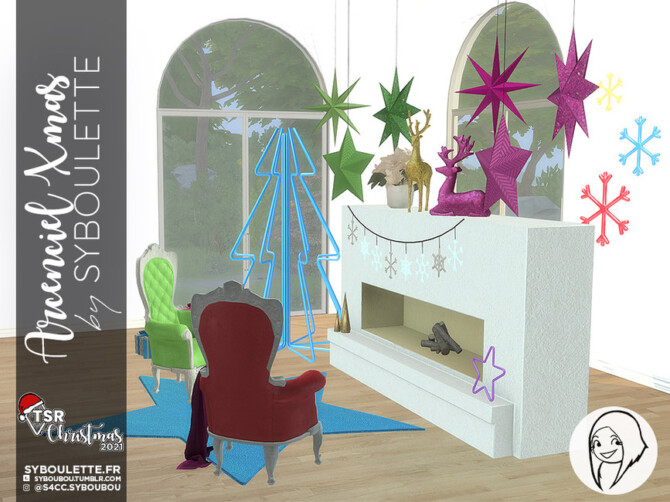 Sims 4 TSR Christmas 2021   Arcenciel Xmas   Part 2: Decorations by Syboubou at TSR