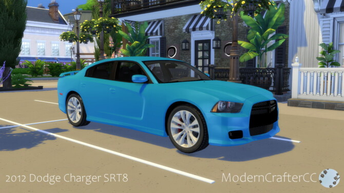 Sims 4 2012 Dodge Charger SRT8 at Modern Crafter CC