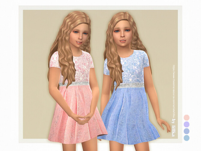 Sims 4 Hana Dress by lillka at TSR