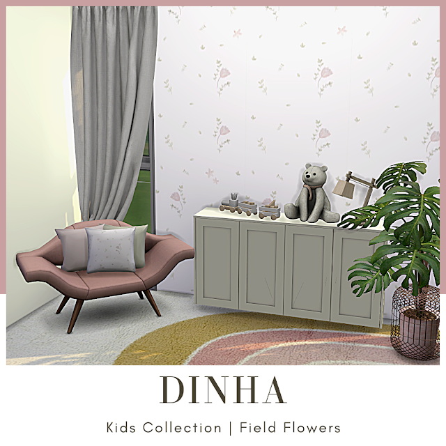 Sims 4 Kids Collection | Field Flowers at Dinha Gamer