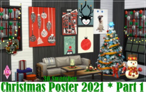Christmas Poster 2021 * Part 1 at Annett’s Sims 4 Welt