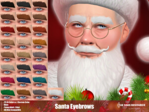 Santa Eyebrows by MSQSIMS at TSR