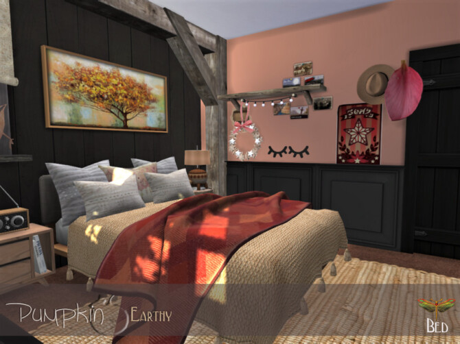 Sims 4 Pumpkin Purple   Bedroom by fredbrenny at TSR