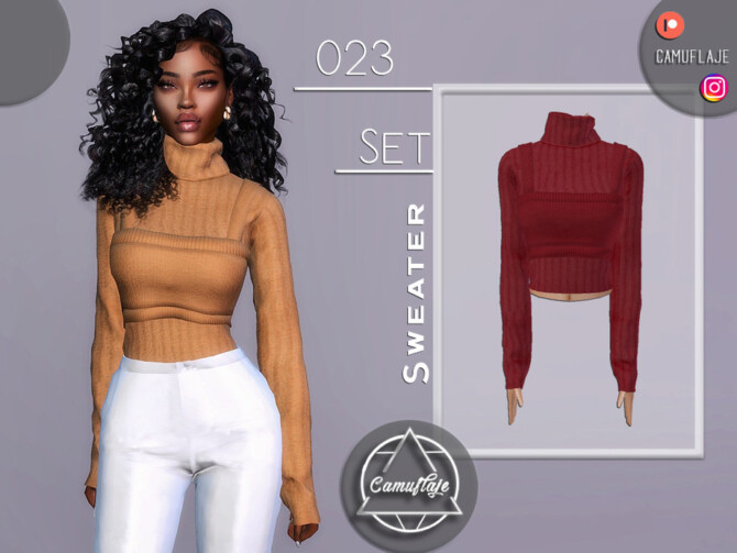 Sims 4 SET 023   Sweater by Camuflaje at TSR