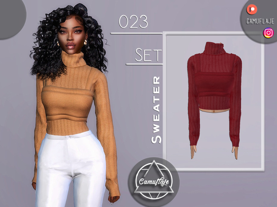 SET 023 - Sweater by Camuflaje at TSR » Sims 4 Updates