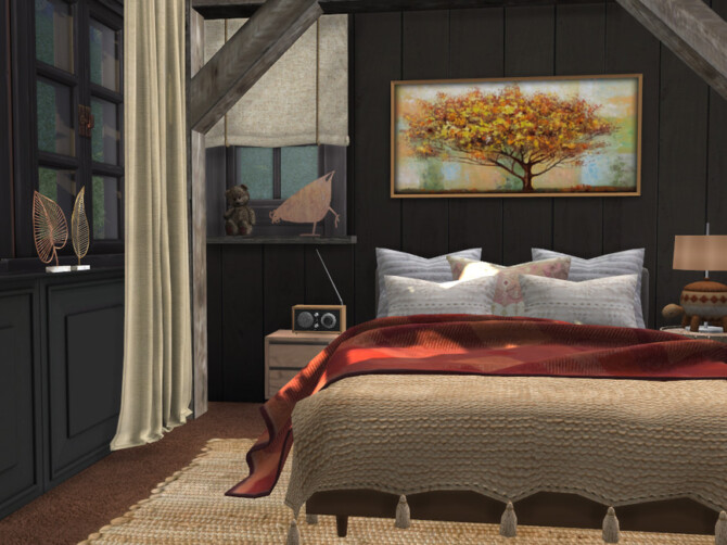 Sims 4 Pumpkin Purple   Bedroom by fredbrenny at TSR