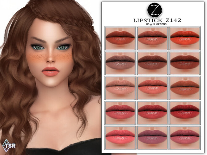 Sims 4 LIPSTICK Z142 by ZENX at TSR