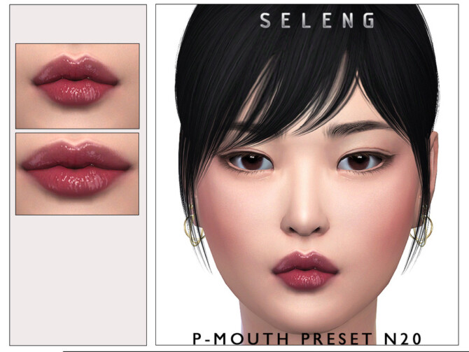Sims 4 P Mouth Preset N20 by Seleng at TSR