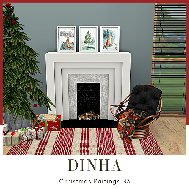 Sims 4 Christmas Paintings #3 at Dinha Gamer