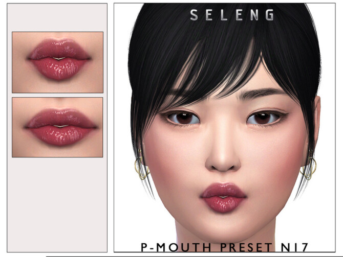 Sims 4 P Mouth Preset N17 by Seleng at TSR