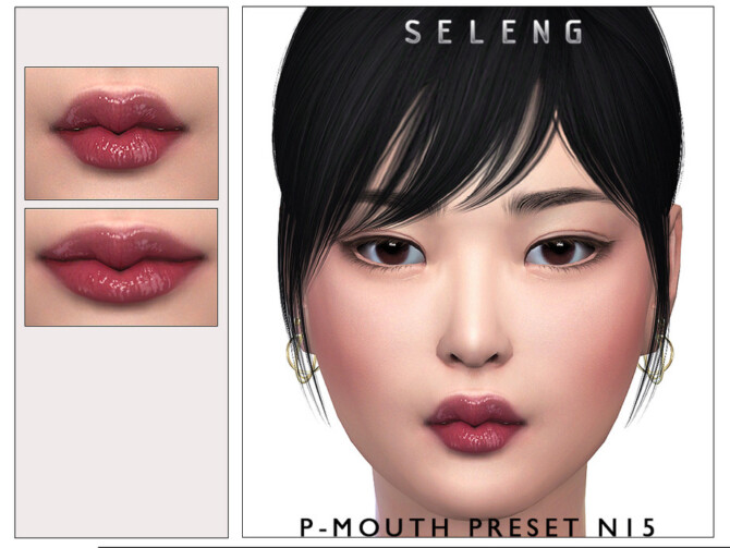 Sims 4 P Mouth Preset N15 by Seleng at TSR