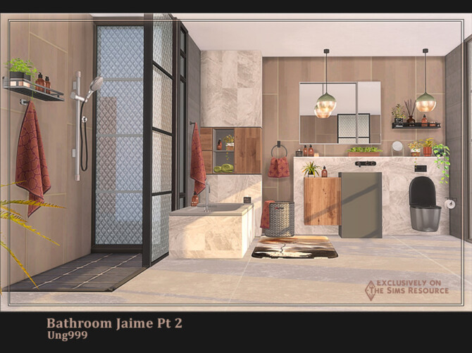 Sims 4 Bathroom Jaime Pt 2 by ung999 at TSR