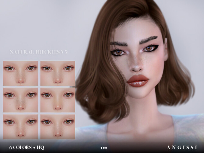 Sims 4 Natural freckles v5 by ANGISSI at TSR