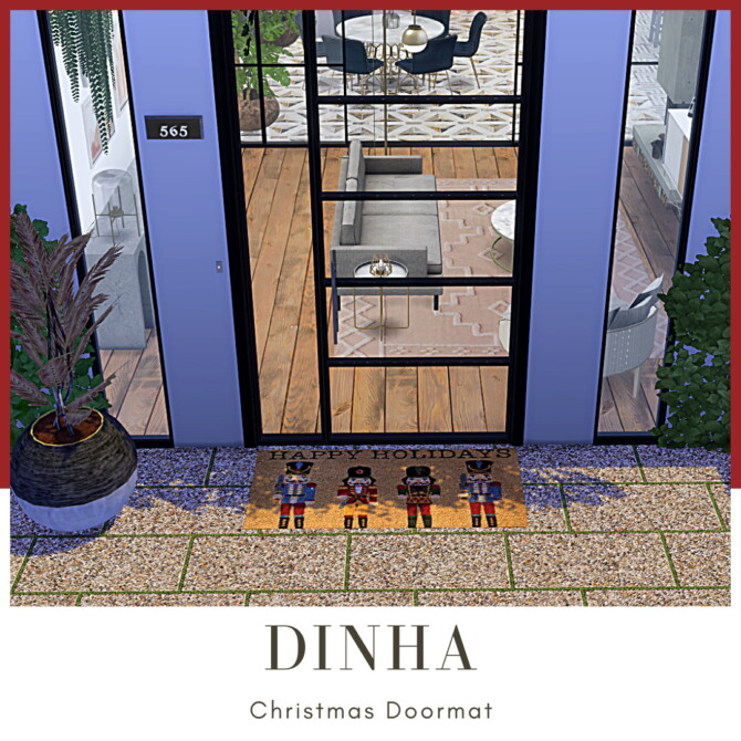 Sims 4 Christmas Rugs   Doormat at Dinha Gamer