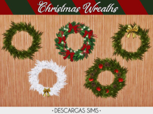 Christmas Wreathsdesc at Descargas Sims